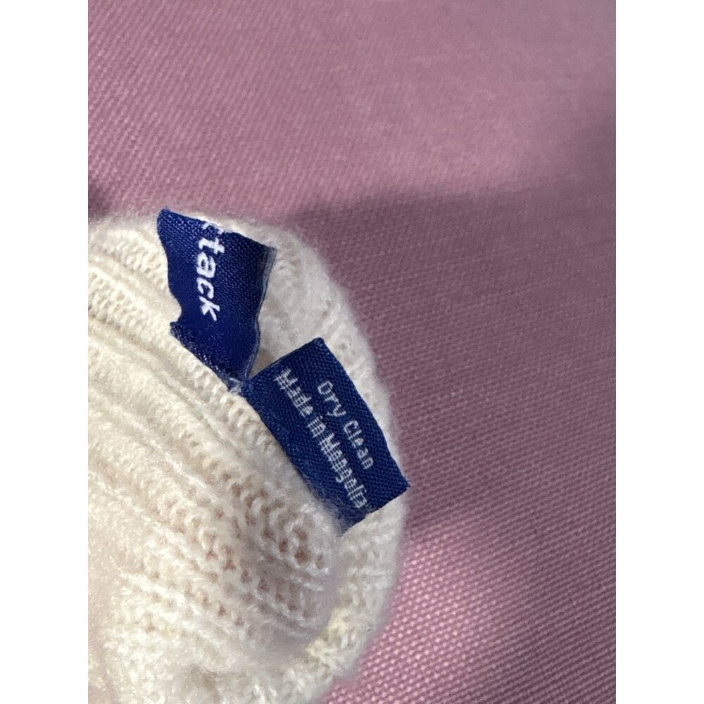 Hat Attack Cashmere Gloves in Ivory One Size New Womens Mittens Knit - Picture 5 of 6
